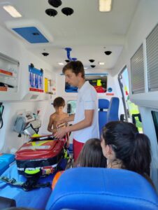Im Rettungsfahrzeug