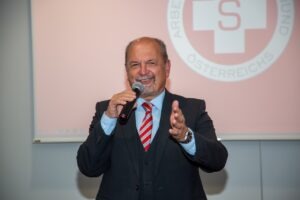 Samariterbund Linz Obmann Günther Erhartmaier Großaufnahme