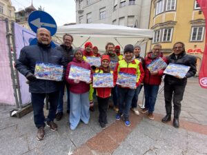 Gruppenfot Samariter am Taubenmarkt Linz