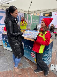 Samariter Jugendkind mit Kalender