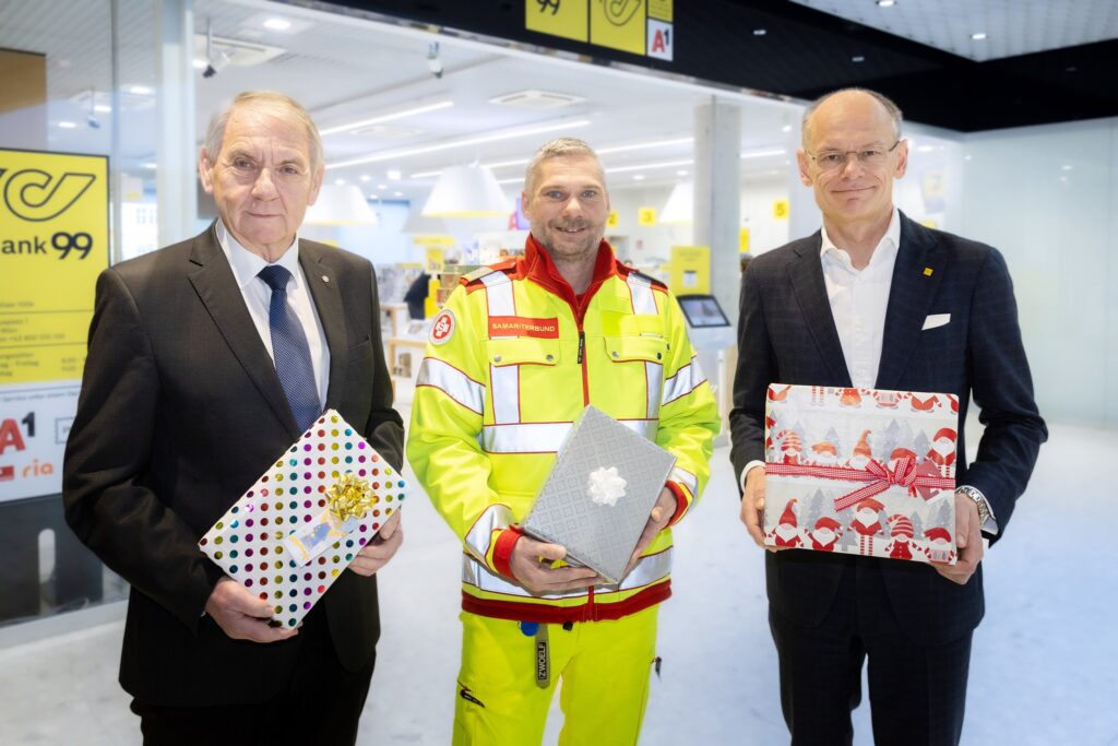 Samariterbund Geschenkübergabe